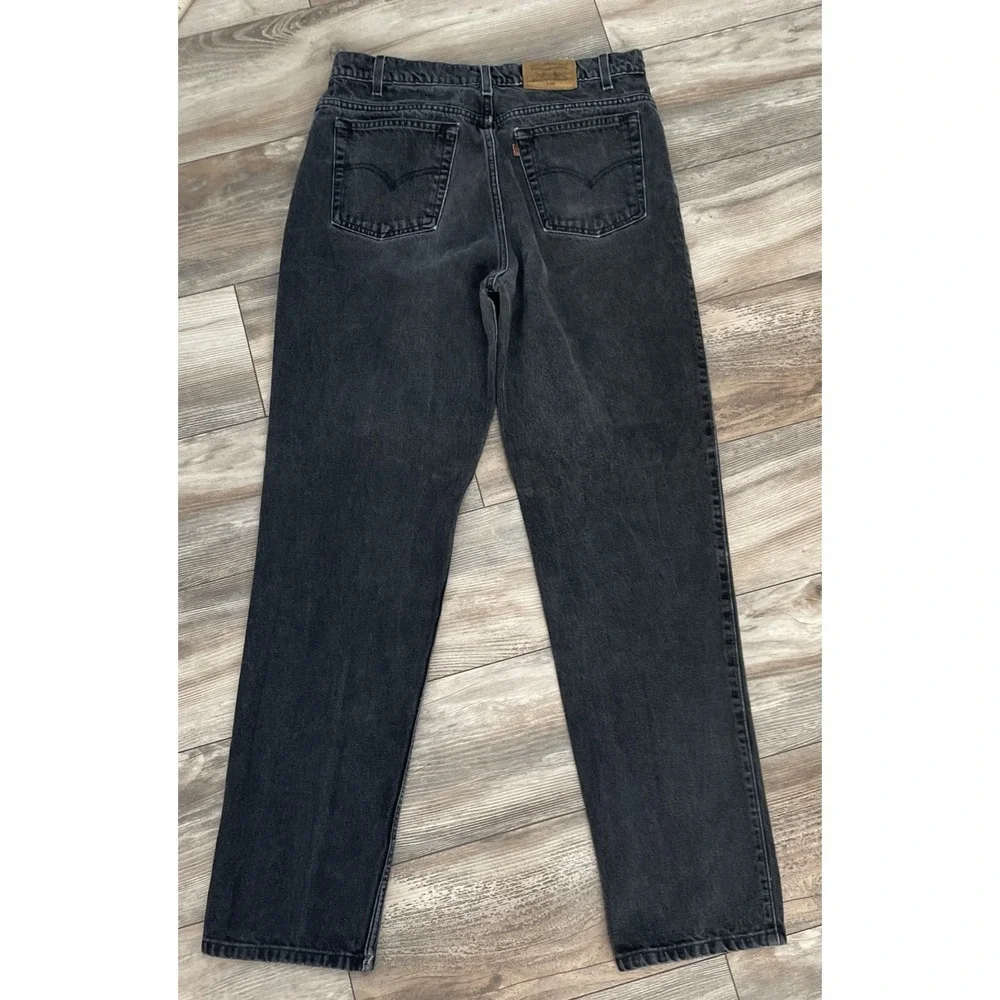 Vintage Levi's 540 Men's Size 36X34 Orange Tab Relaxed Black Denim‎ Jeans 1994
